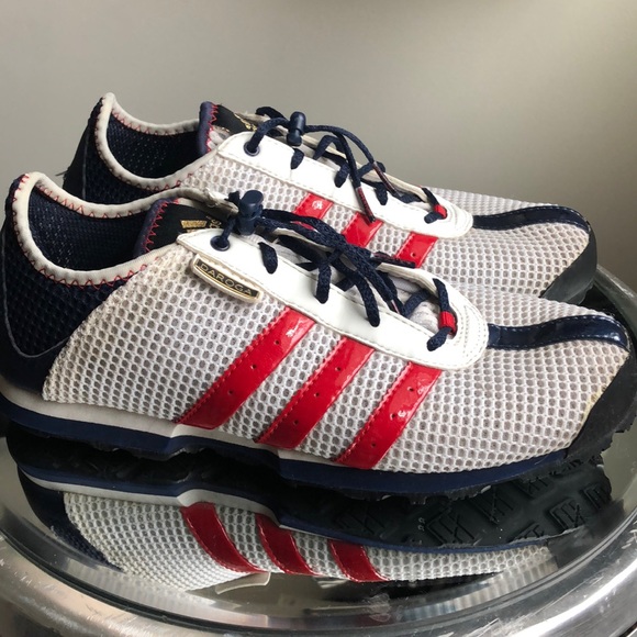 white adidas mesh shoes